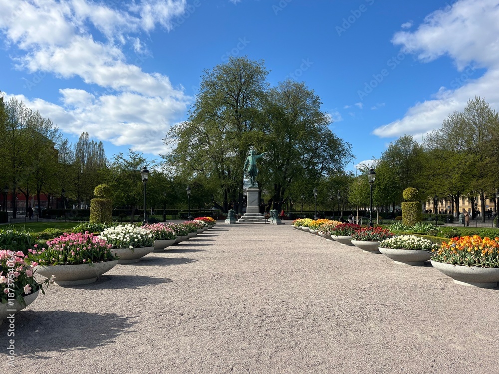 Naklejka premium Kungsträdgården in Stockholm, Sweden, Northern Europe