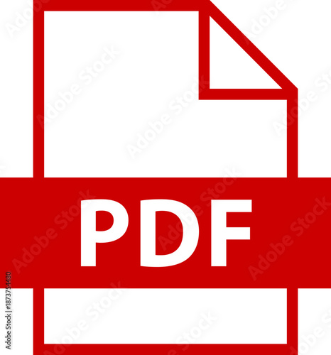 PDF file format icon.PDF file download icon flat trendy vector illustration isolated .File format extensions. doc, xls, ppt, pdf file format document icons.PDF document icon with download arrow.