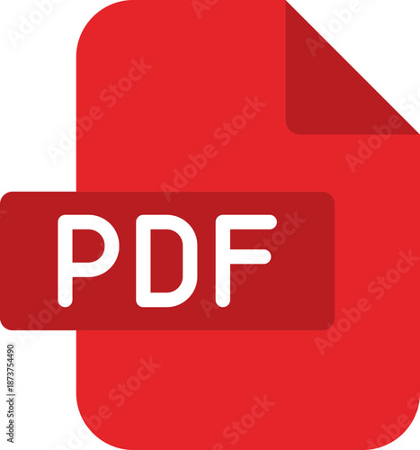 PDF file format icon.PDF file download icon flat trendy vector illustration isolated .File format extensions. doc, xls, ppt, pdf file format document icons.PDF document icon with download arrow.