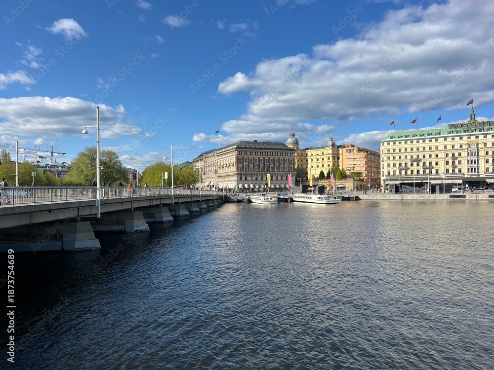 Fototapeta premium landscape in Stockholm, Sweden, Northern Europe