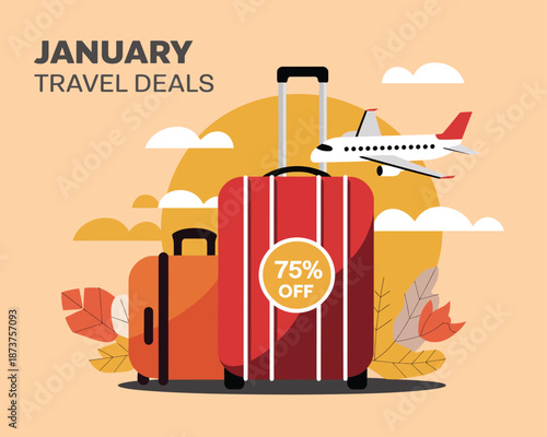 Amazing January travel deals with 75% off on flights and luggage for your next vacation