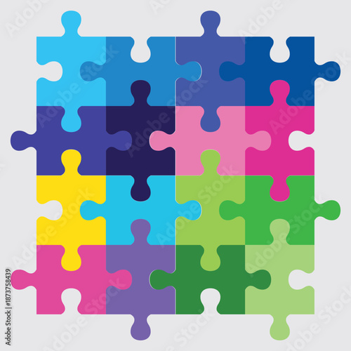 colorful puzzle pieces
