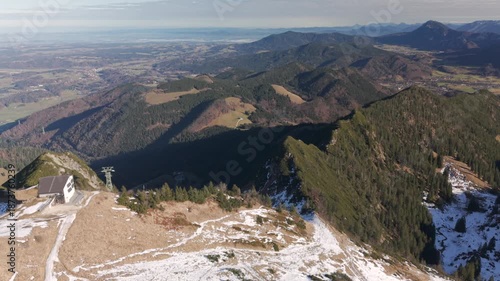 Fly with me across the Chiemgau alps scene and tough the Hochfelln peak and surrounding nature during winter time