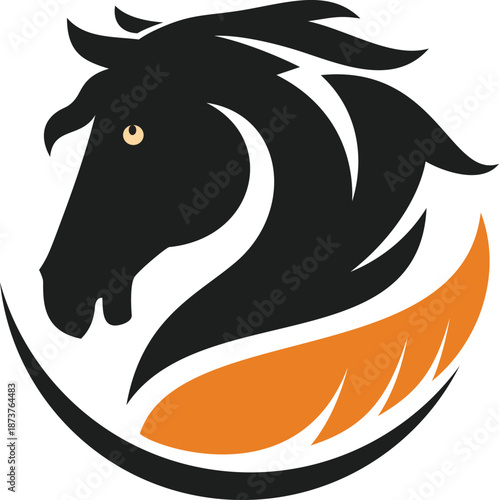 Modern Geometric Colorful Shape Vector logo with Center Abstract art, creative Symmetric Design.