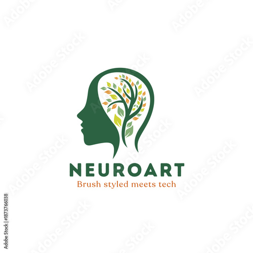 Neuroart Creative Brain Logo, Artistic Mind Branding, Innovation Brain Symbol, Creative Thinking Logo, Digital Art Brain Icon, Modern Mind Design