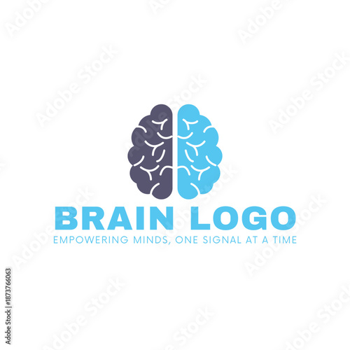 Split Brain Creative Logo, Left Right Brain Symbol, Thinking Balance Icon, Intelligence Branding, Human Mind Logo, Psychology Concept Icon