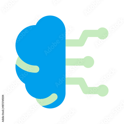 artificial intelligence duo tone icon
