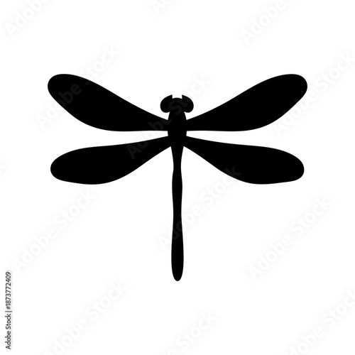 Simple dragonfly illustration