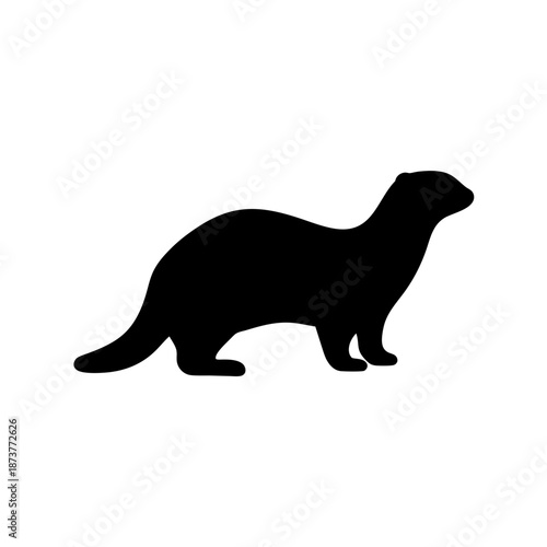 Silhouette of a small animal