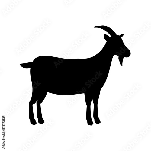 Silhouette of a goat
