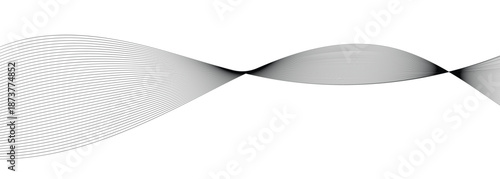 Abstract horizontal  black line wavy background designed for graphic design and artistic applications. 