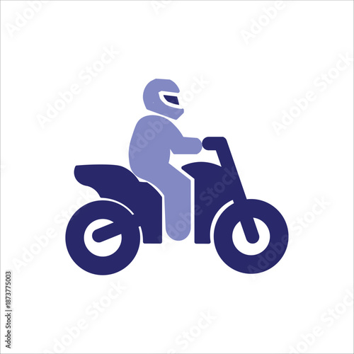 big bike icons. simple colored vector