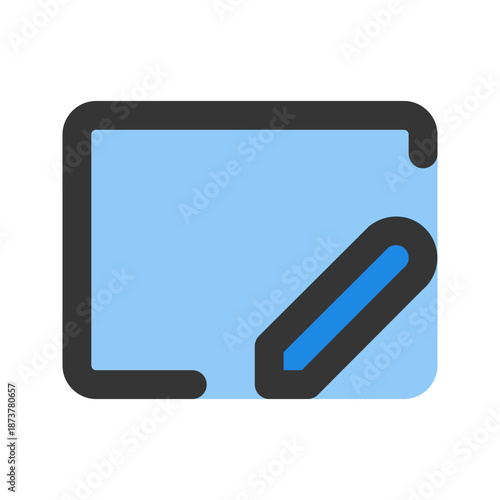 edit flat line icon