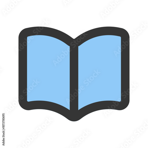 guide flat line icon