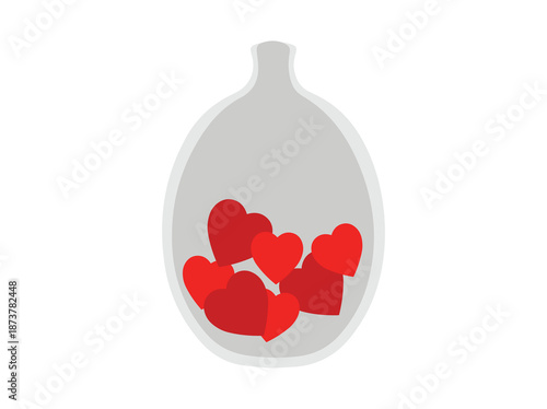 Valentines Day Heart Potion Bottle
