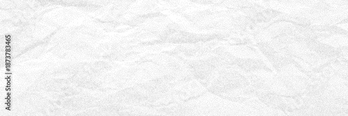 White paper background with halftone dot crumpled texture. Noisy craft effect