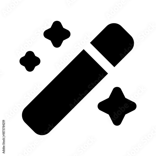 magic wand glyph icon