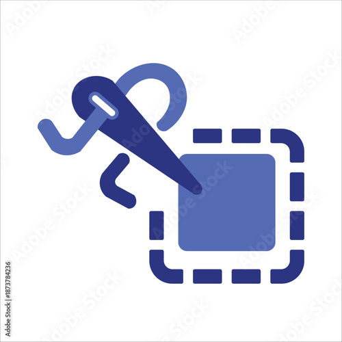 sewing icons. simple colored vector illustration