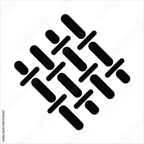 fabric icons. simple solid vector illustration