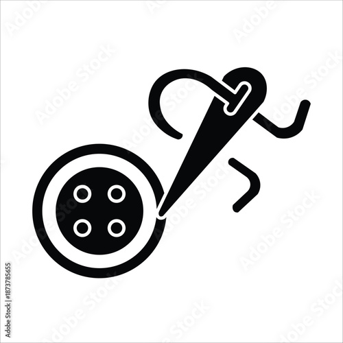 button icons. simple solid vector illustration