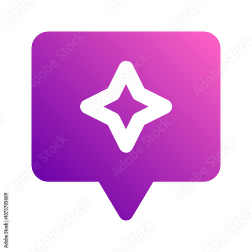 chatbot glyph gradient icon
