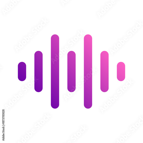 voice glyph gradient icon
