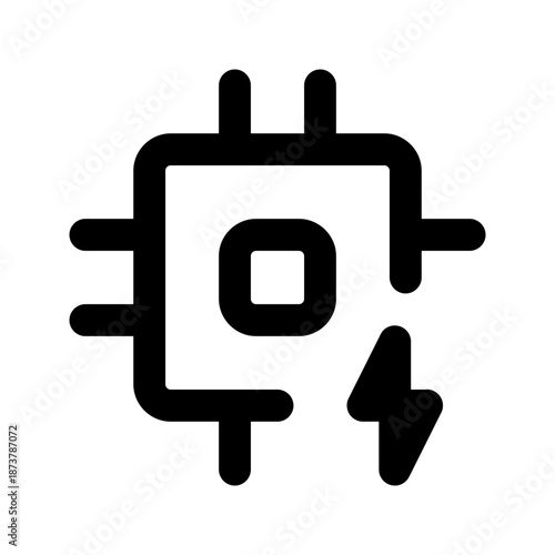 artificial intelligence line icon