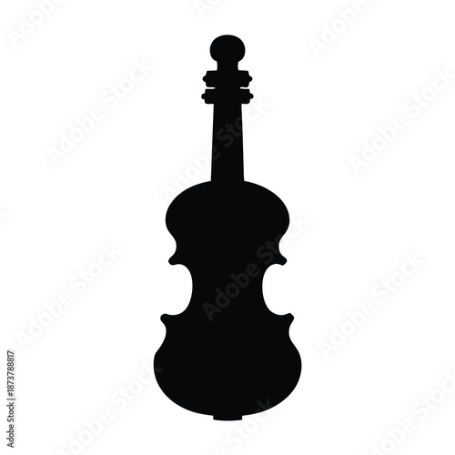 Dramatic silhouette of a violin, capturing the essence of classical music
