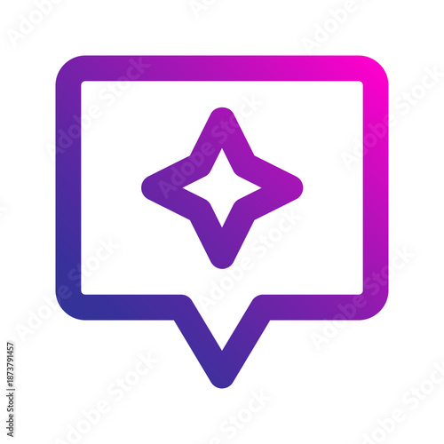 chatbot line gradient icon