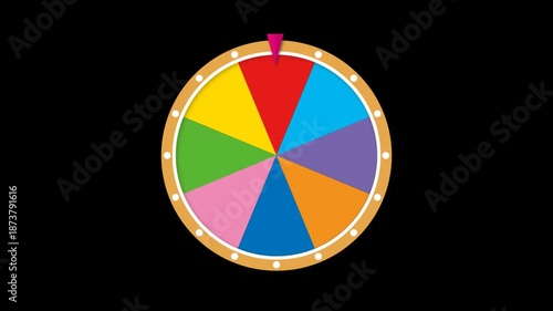 ルーレット回転アニメーション背景動画