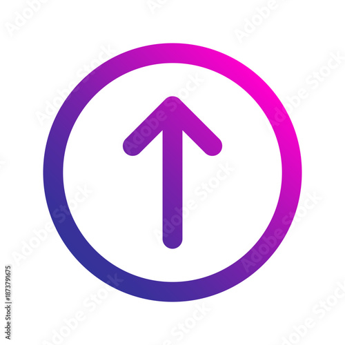 upload line gradient icon