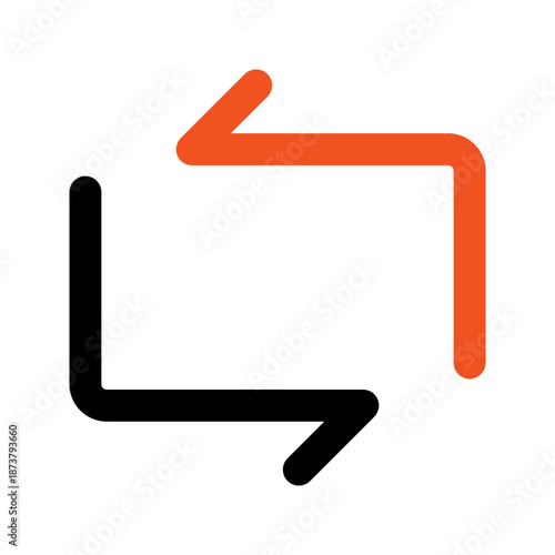 repost outline color icon