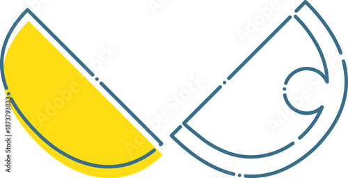 シンプルな破線のガチャガチャカプセル｜中身が見える半透明カプセル素材