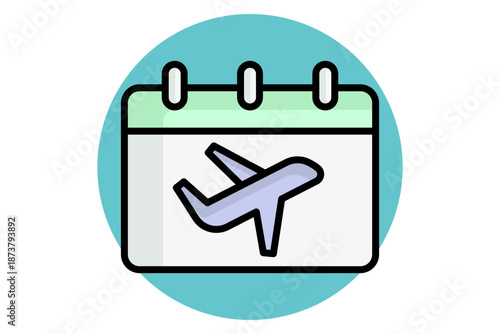 Paid time of icon. colored outline icon style. business elements vector illustration