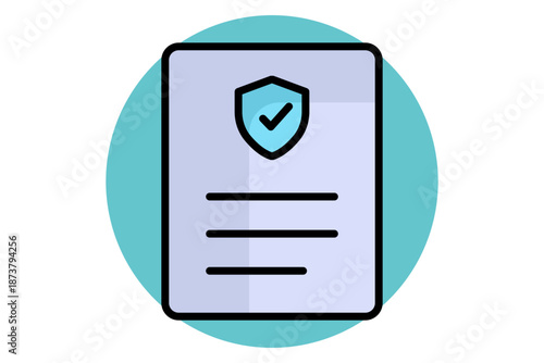 Coverage icon. colored outline icon style. benefit elements vector illustration