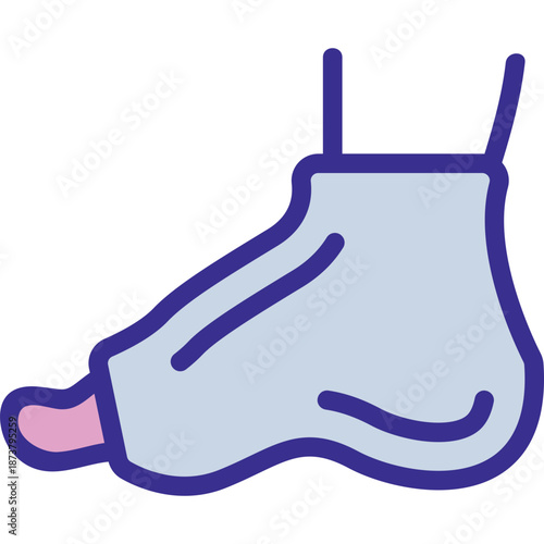 Foot moisturizing mask icon