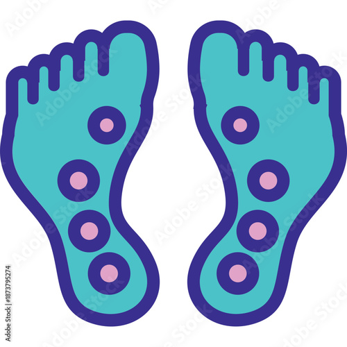 Foot Reflexology Points Icon