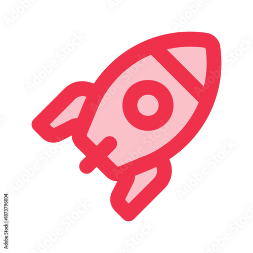 rocket outline fill icon