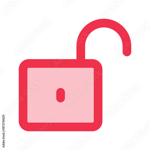 unlock outline fill icon