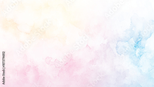 pink soft color stains and splashes, pink texture with clouds and grunge white stains, watercolor stain of pink paint with washes of watercolor.