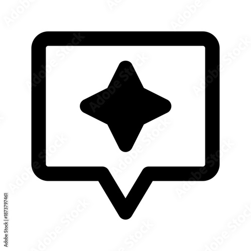 chatbot solid line icon