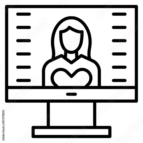 Female Influencer Icon