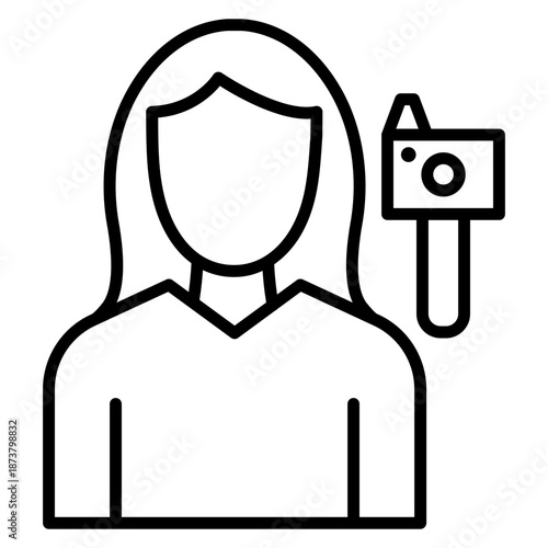 Female Vlogger Icon