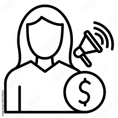 Influencer Sponsorship Icon