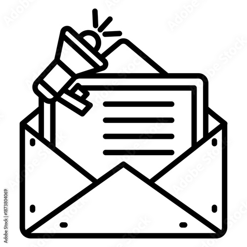 Email Direct Marketing Icon
