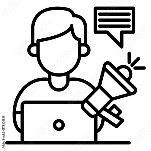 Online Influencer Icon