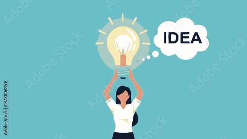 Professional women advancing in their careers through innovative work and creative ideas