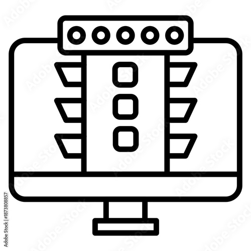 Digital Traffic Icon