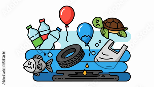 Environmental pollution harms aquatic life and the oceans