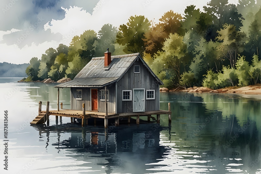 Fototapeta premium Boathouse